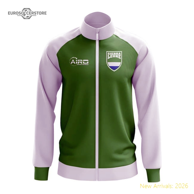 Premium Sierra Leone Concept Football Track Jacket (green)