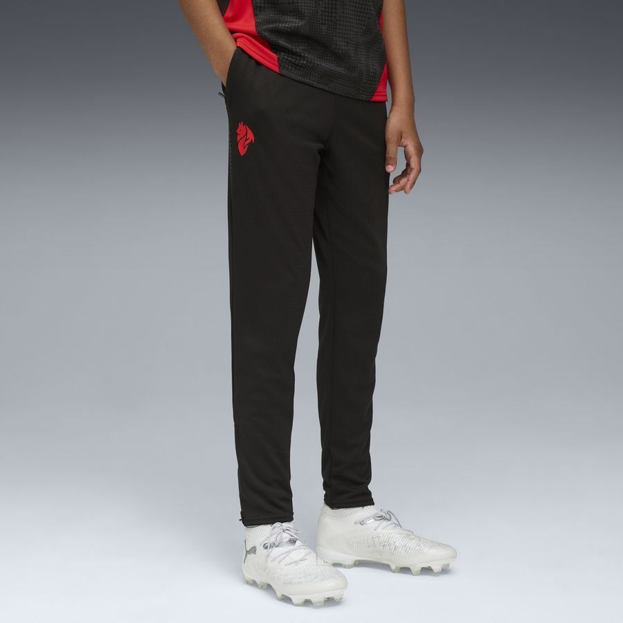 Milan Training Trousers - PUMA Black/For All Time Red Kids