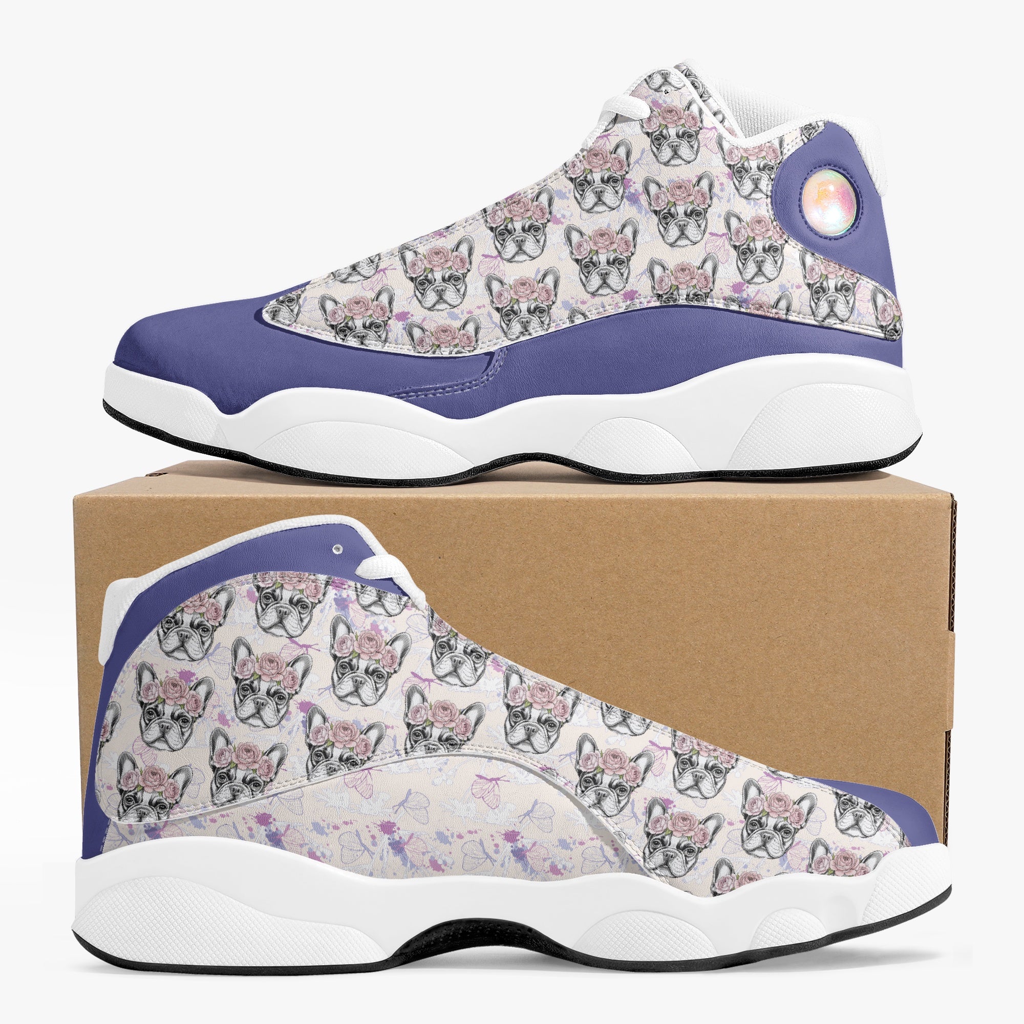 - Stylish Basketball Sneakers Frenchie Themed Wear | Premium Quality
