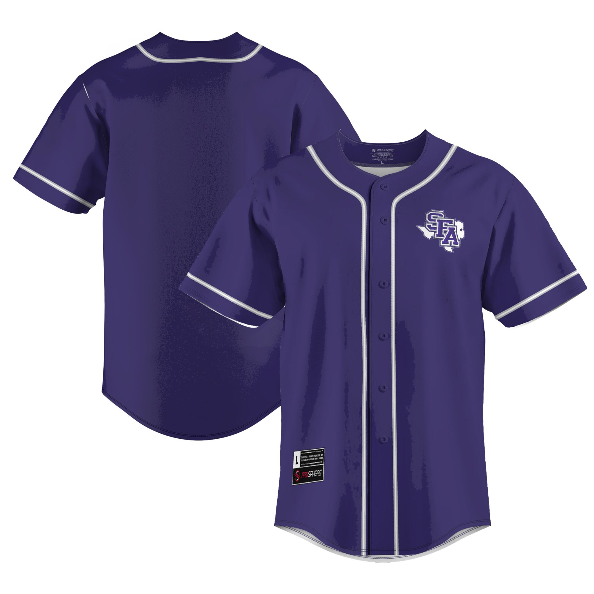[DDG] Stephen F Austin Lumberjacks GameDay Greats Lightweight Baseball Jersey - Purple