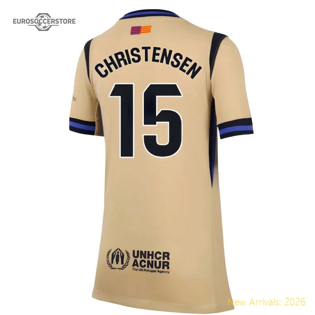 2025-2026 Barcelona Away Jersey Shirt (Kids) (Christensen 15)