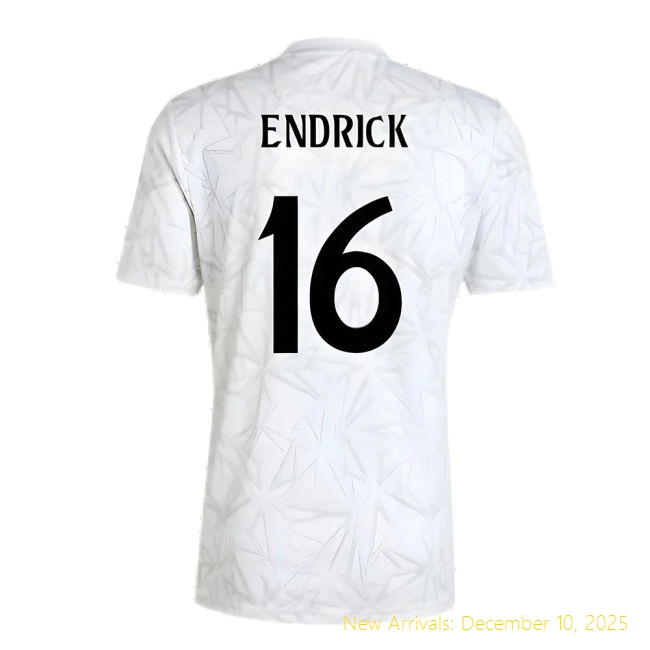 2024-2025 Real Madrid Home Shirt - High Quality Uniform (Endrick 16)...