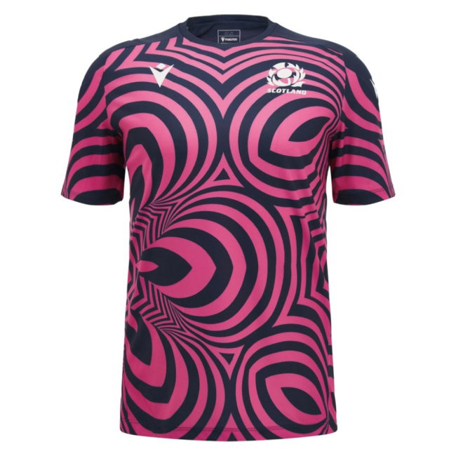 [SPK] 2026 2027 Scotland Rugby Warm Up Shirt Pink) Name) Kit (Neon (Your