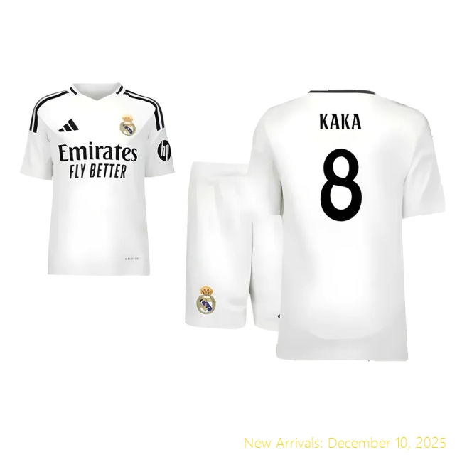 2024-2025 Real Madrid RM Professional Home Youth Kit (Kaka 8)