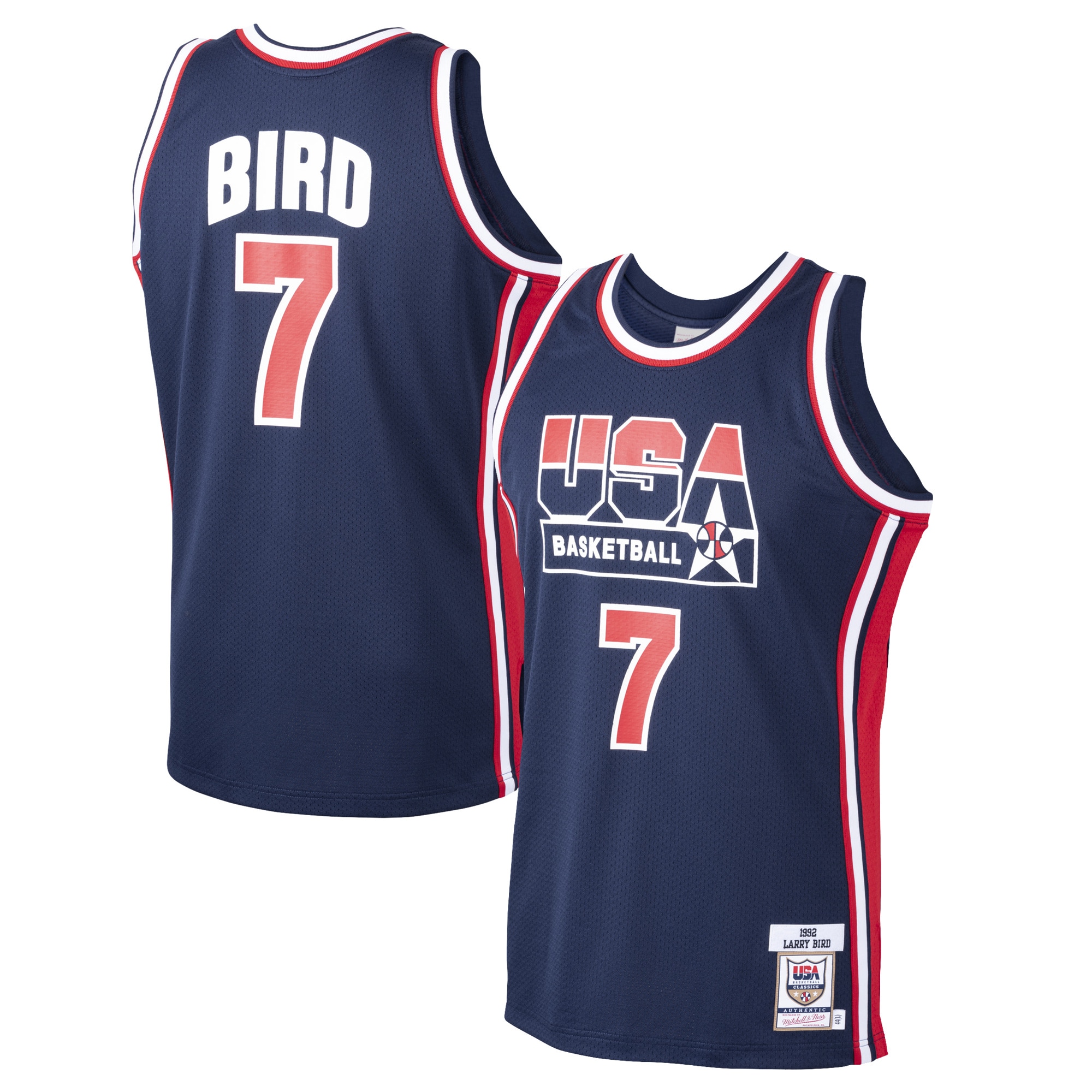 [LK] Larry Bird USA Basketball 1992 Dream Team Authentic Jersey - Navy