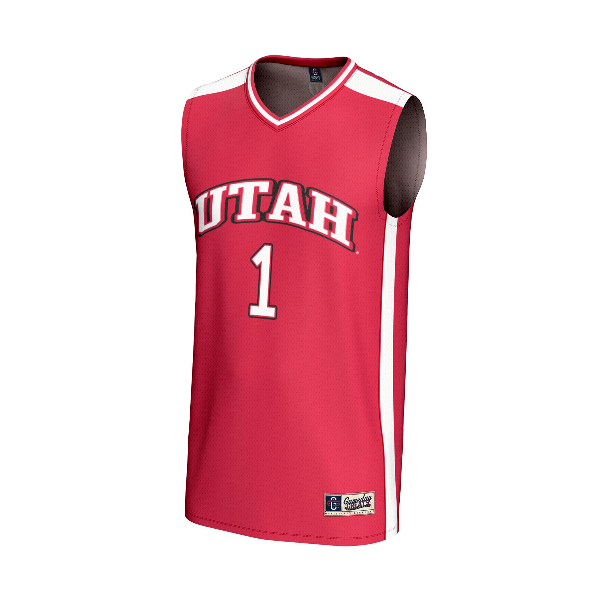 #1 Utah Utes GameDay Greats Youth Lightweight Basketball Fashion Jersey - Red