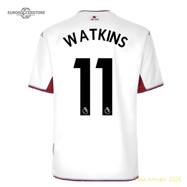 Official 2021-2022 Aston Villa Away Shirt (watkins 11) - Premium