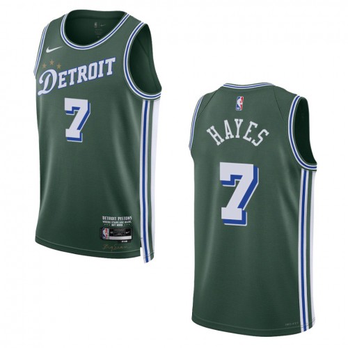 Detroit Detroit Pistons #7 Killian Hayes Unisex Nike Green 2022-23 Swingman Jersey ¨C City Edition Mens