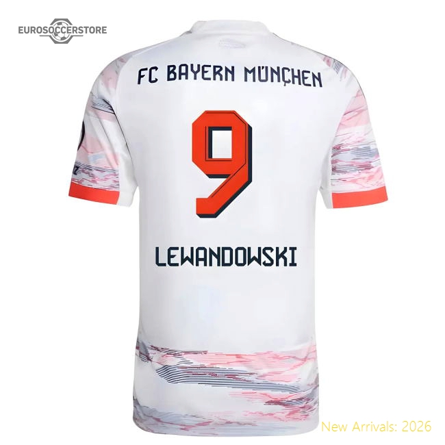 Bayern Munich Lewandowski Away Replica Jersey Durable Premium Fabric
