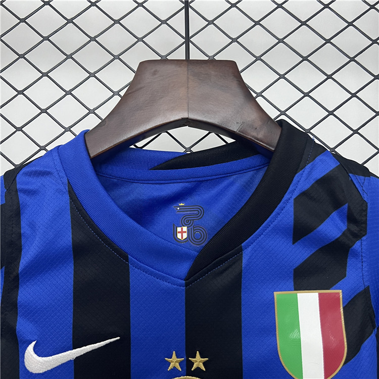 KIDS INTER MILAN 2425 HOME FOOTBALL KITShirtShorts - Official Replica