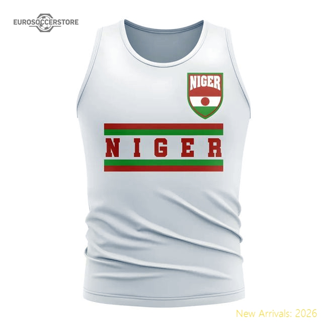 Niger Core Football Country Sleeveless Tee (white) - Match Quality