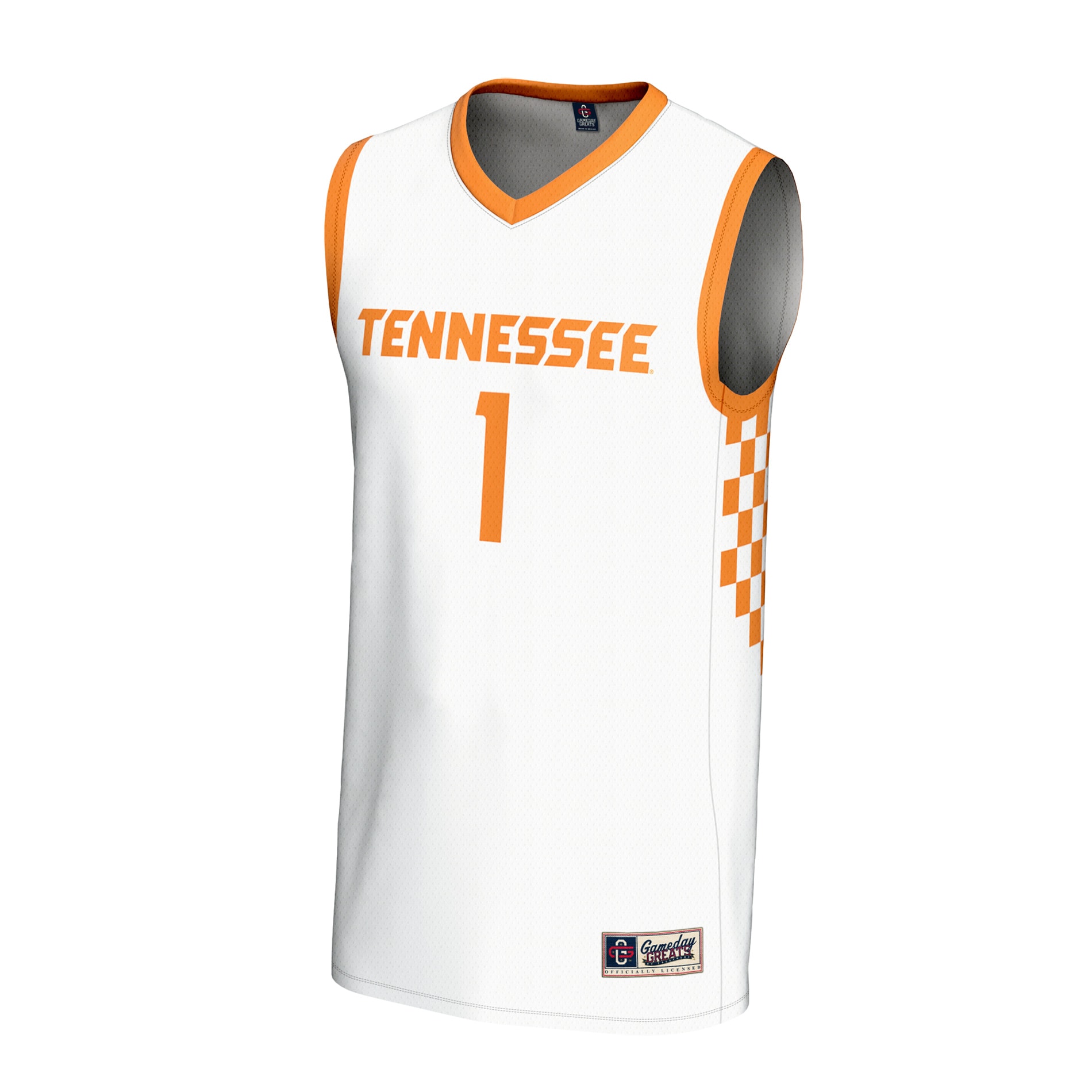 [DDG] Tennessee Volunteers GameDay Greats Youth Lightweight Women's Basketball Fashion Jersey - White