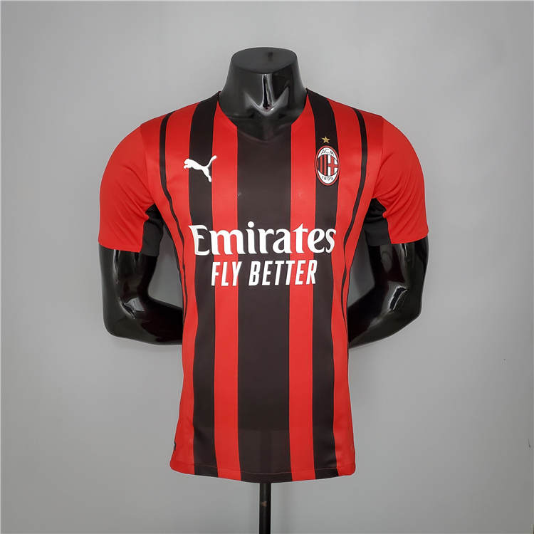 AC Milan 21-22 Home Red Soccer Jersey Football Shirt Player Version -