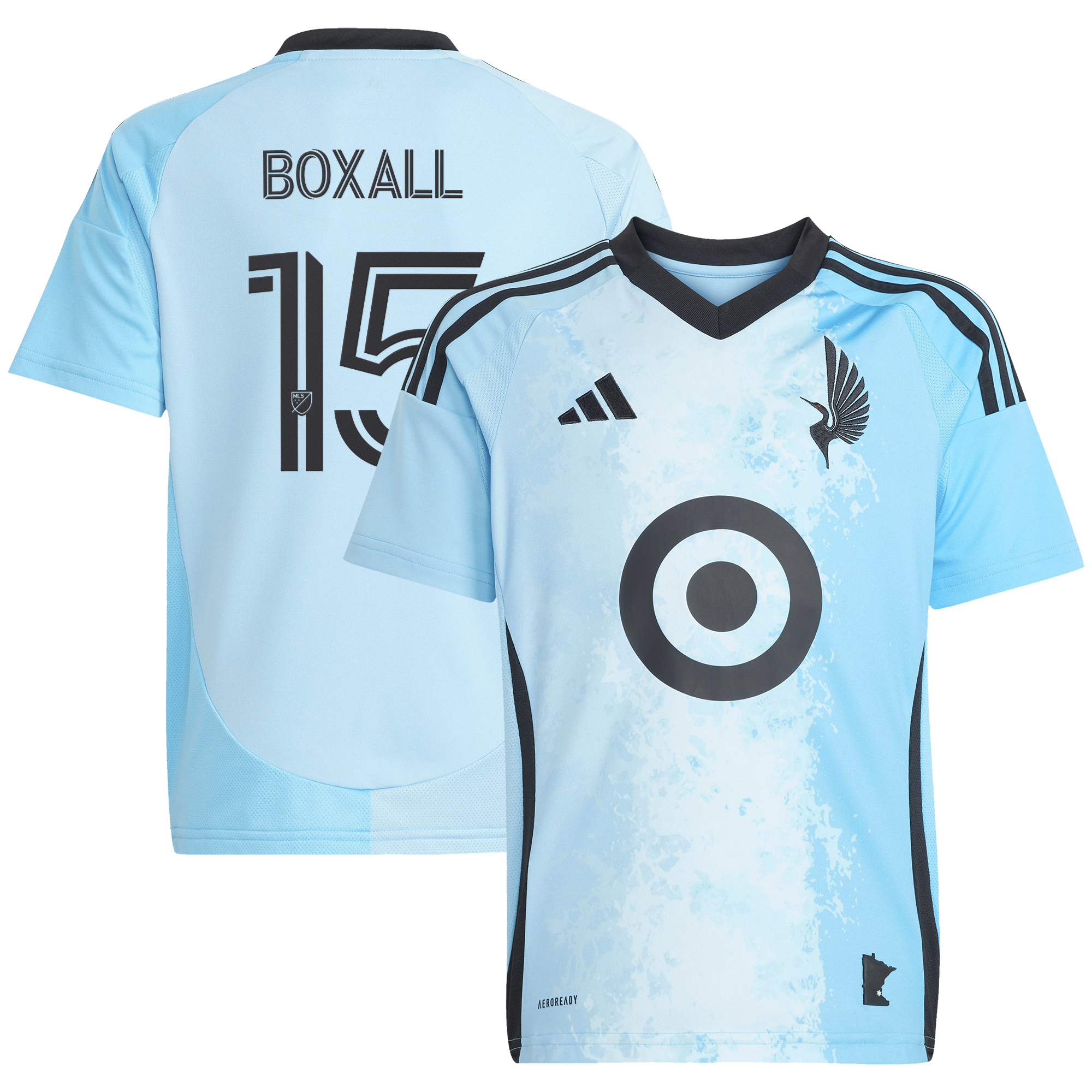 [SJH] Michael Boxall Minnesota United FC Youth 2025 CONVERGENCE Replica Jersey - Blue