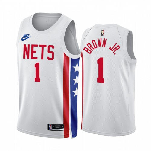 Nike Nets White Brooklyn Nets #1 Jersey - Great Value NBA Fan Apparel