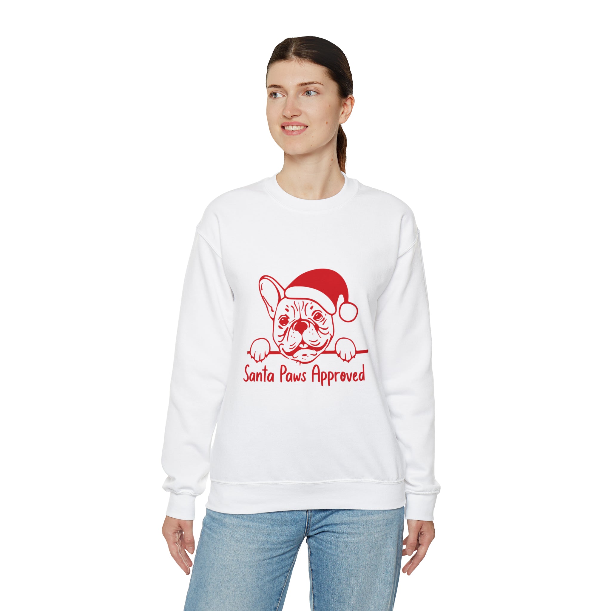 Minimal-Aesthetic Santa Paws Sweater - Unisex Sweatshirt for Fashion