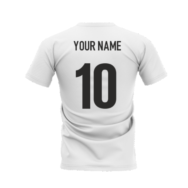 Top-grade Lionel Messi Legend T-shirt (white) (your Name)