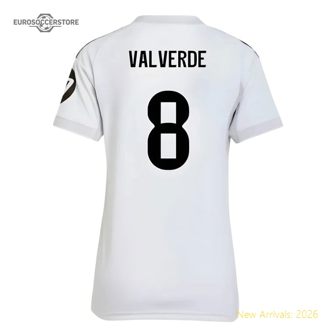 2025-2026 Real Madrid Home Jersey (womens) (valverde 8)