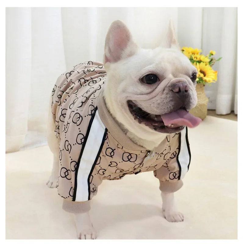 Frenchie Jacket Fall Winter Pet Clothes