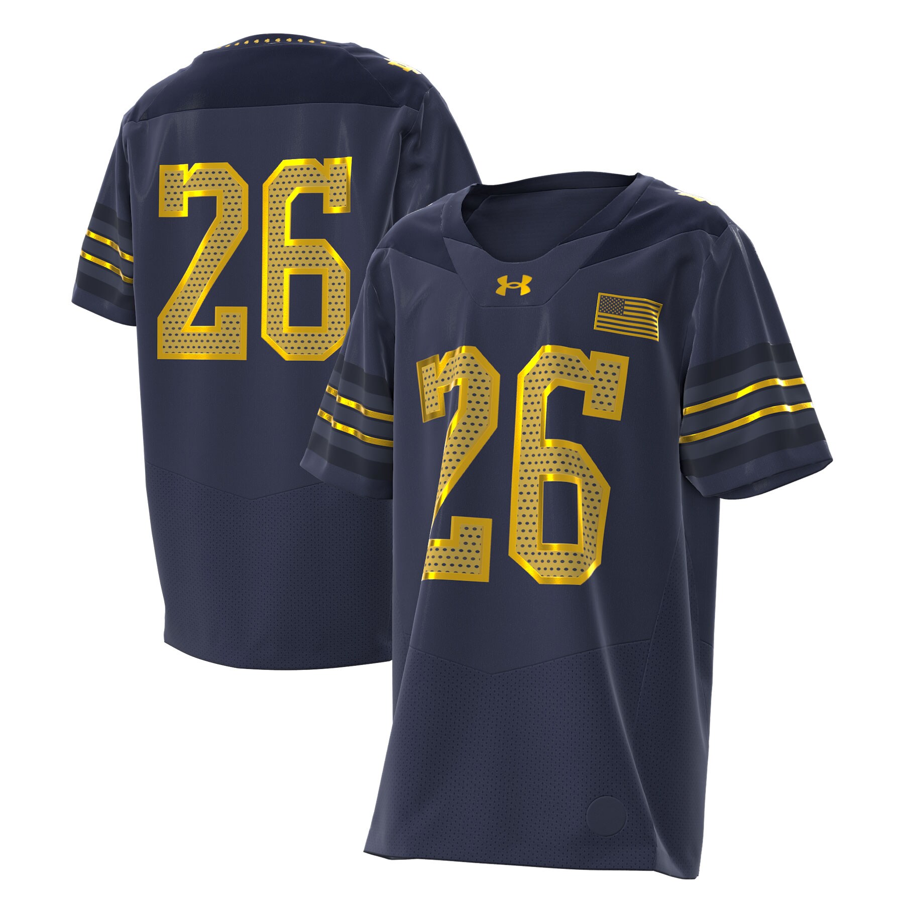 [DDG] Notre Dame Fighting Irish Youth 2026 Shamrock Series Replica Football Jersey - Navy