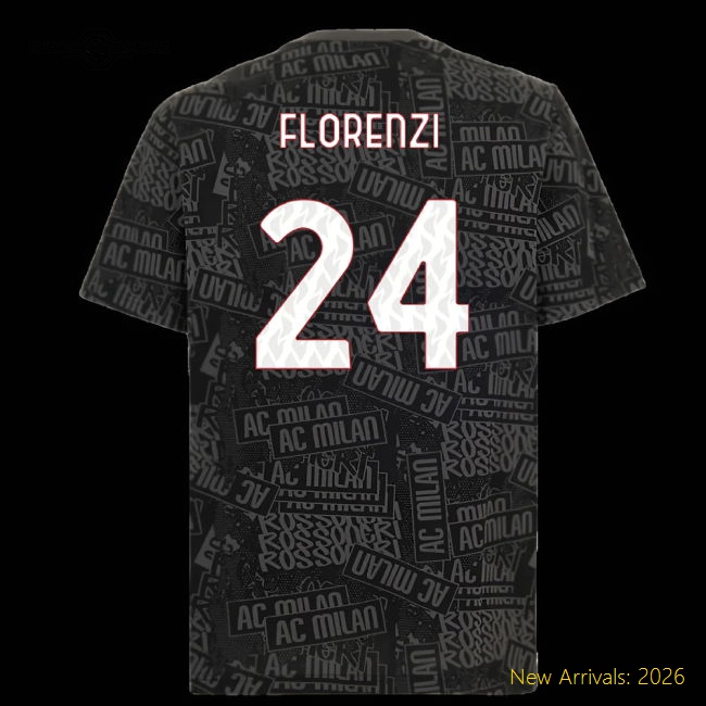 Ac Milan Italian League Florenzi Home Elite Jersey Macron Hyperwave