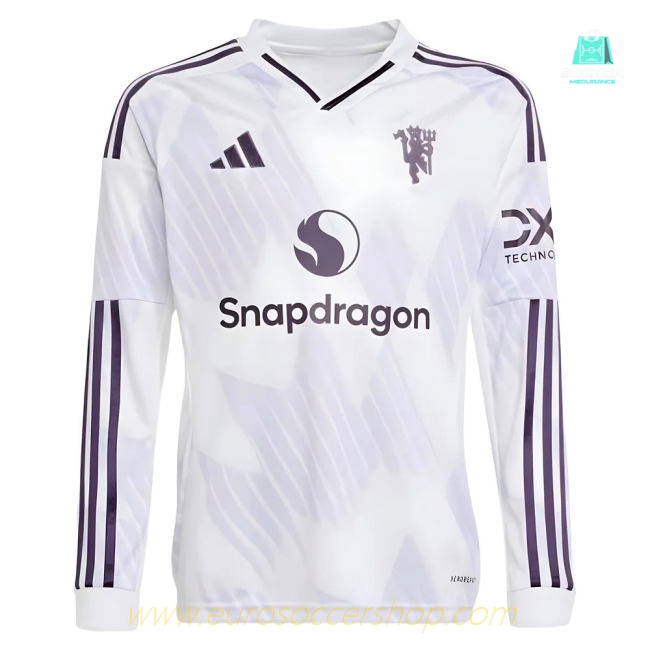 2025-2026 Man Utd Long Sleeve Away Shirt (Kids)