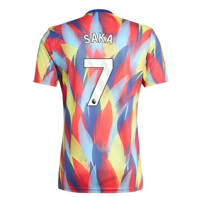 Updated Arsenal Home Match Shirt 2025-2026 (Saka 7)