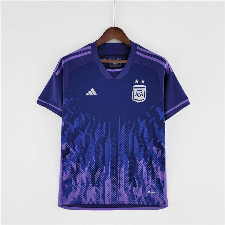 Argentina World Cup 2022 Away Blue Soccer Jersey Football Shirt -