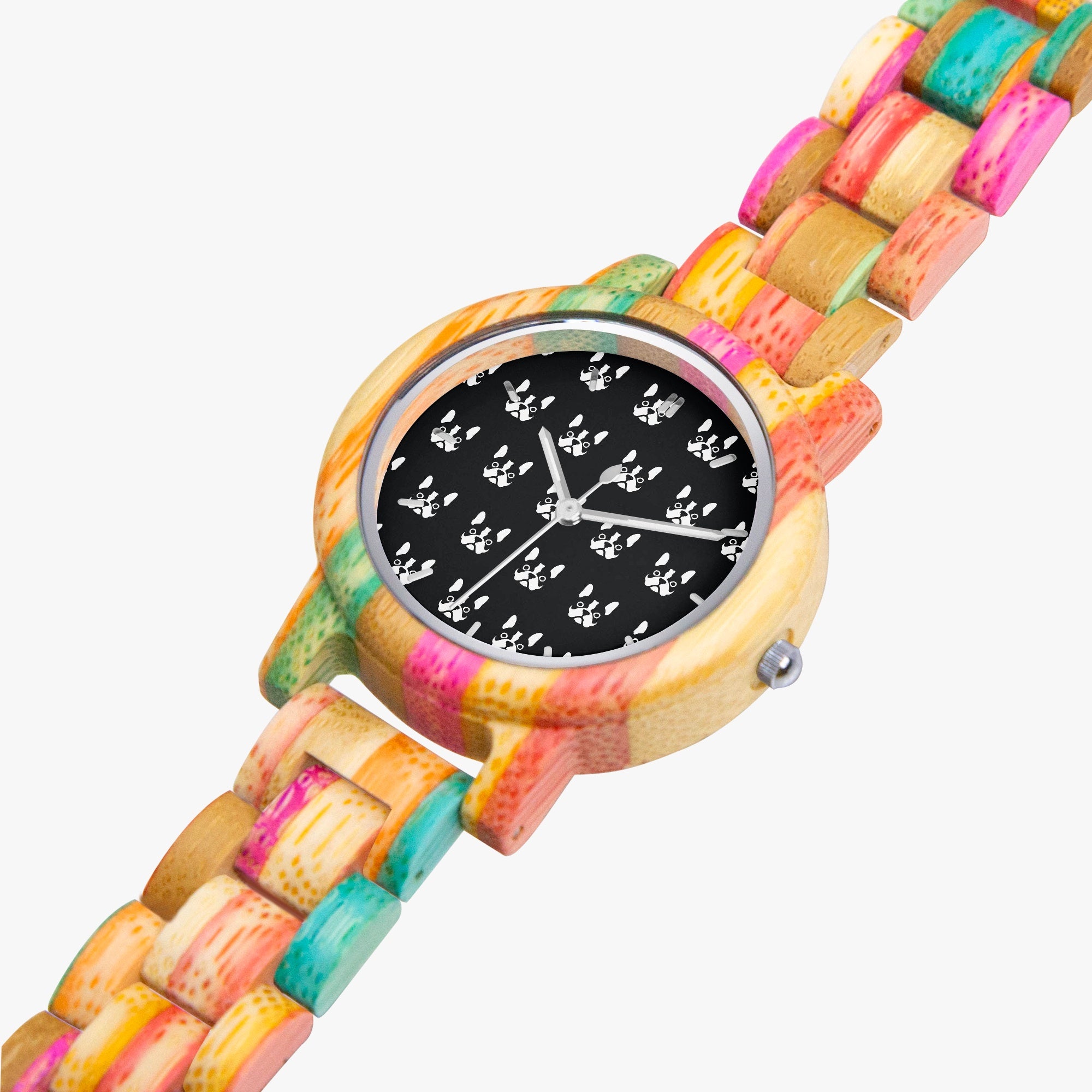 Culture-Inspired Chico - Stylish Wooden Watch For Frenchie Lovers for...