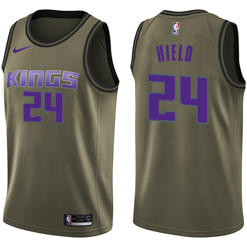 Top-Grade Kings #24 Buddy Hield 2024 Icon NBA Swingman Jersey Green -