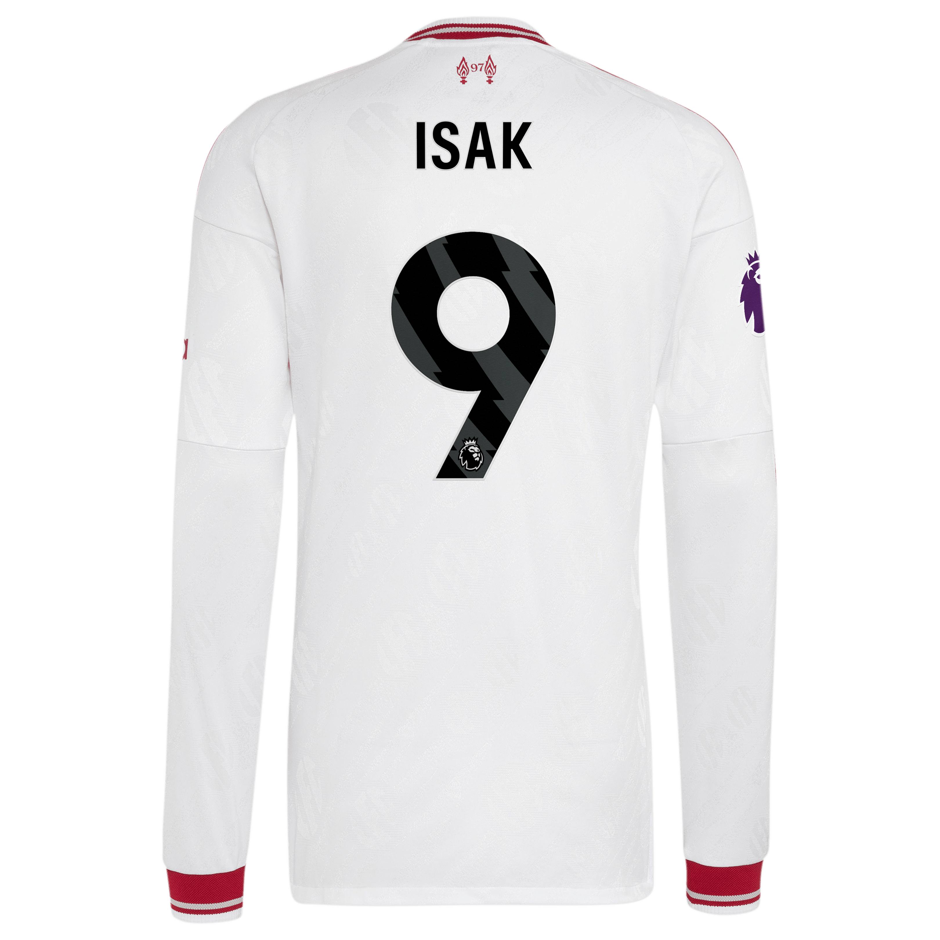 [SJH] Alexander Isak Liverpool 2026/27 Away On-Field Authentic Long Sleeve Jersey - White
