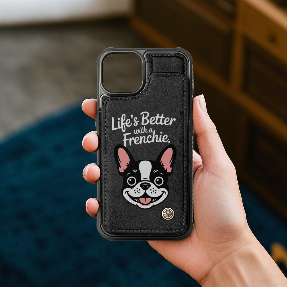 Stylish Lucy - Leather Wallet Case For For Iphone & Samsung for French