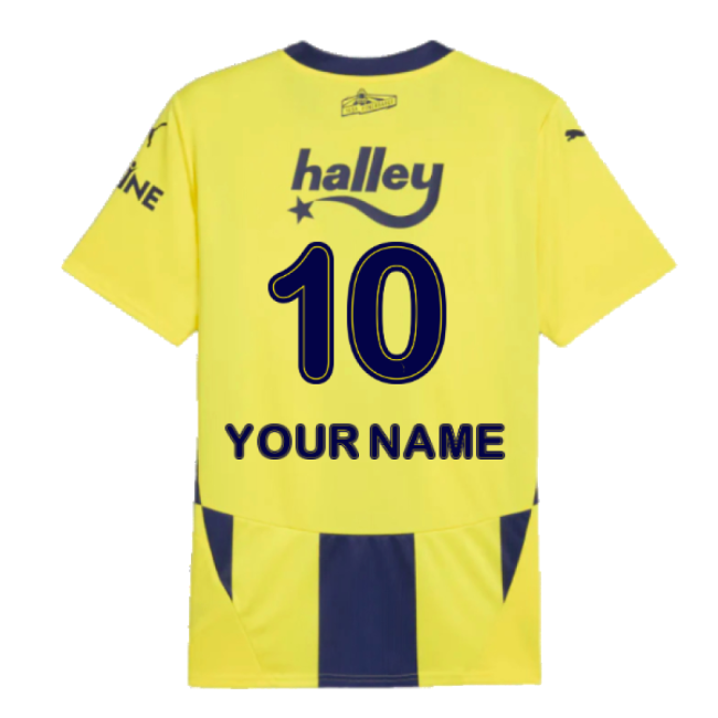 2024-2025 Fenerbahce Home Shirt Your Name Match Replica
