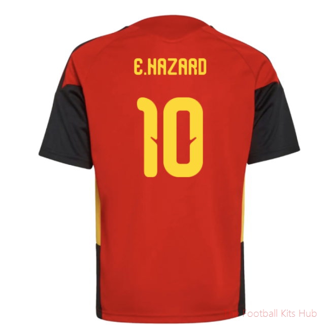 2026-2027 Belgium Training Jersey (Red) - Kids (E.Hazard 10)