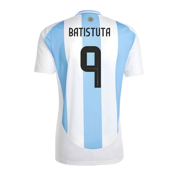 World 2024-2025 Argentina Home Shirt (Batistuta 9) Premium