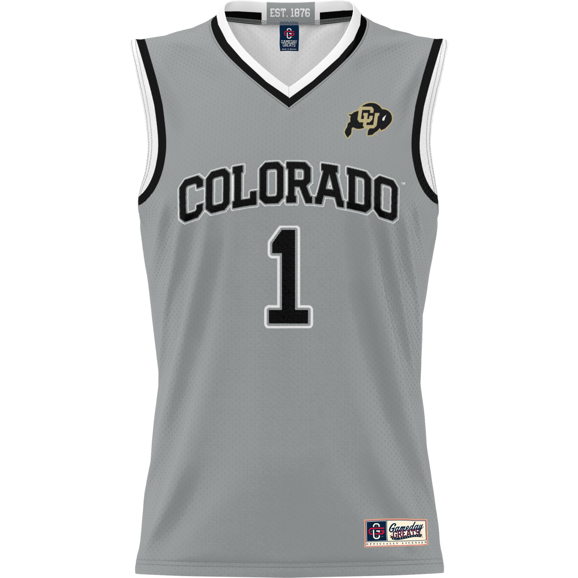 [NJP] Colorado Buffaloes GameDay Greats Youth Lightweight Replica Basketball Jersey - Gray