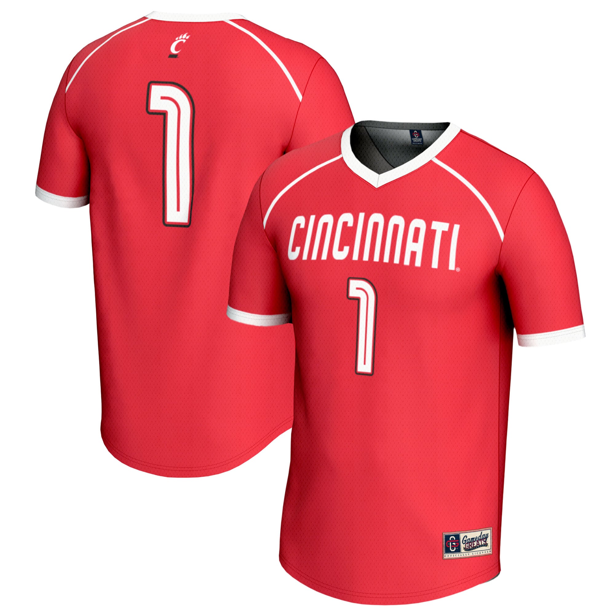 [NJP] Cincinnati Bearcats GameDay Greats Unisex Lightweight Women's Lacrosse Fashion Jersey - Red