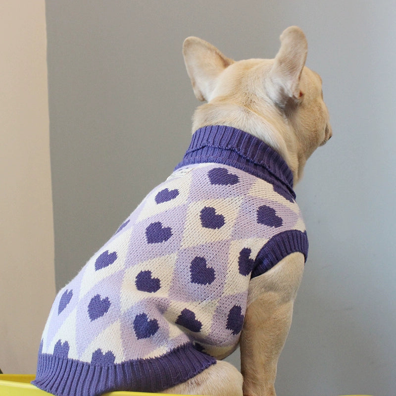 French Bulldog Knit Sweater – Soft Sleeveless Pullover for Small Dogs