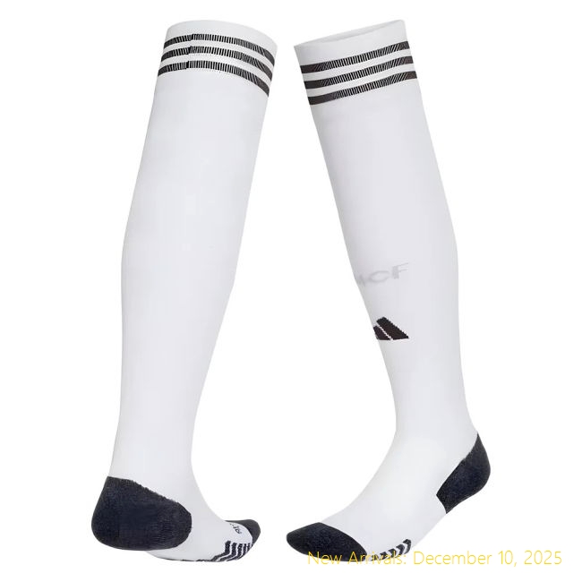 2025-2026 Real Madrid Home Socks - Official Uniform - White Color