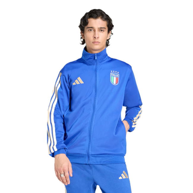 2025-2026 Italy Dna Track Top (Blue) Authentic Authentic