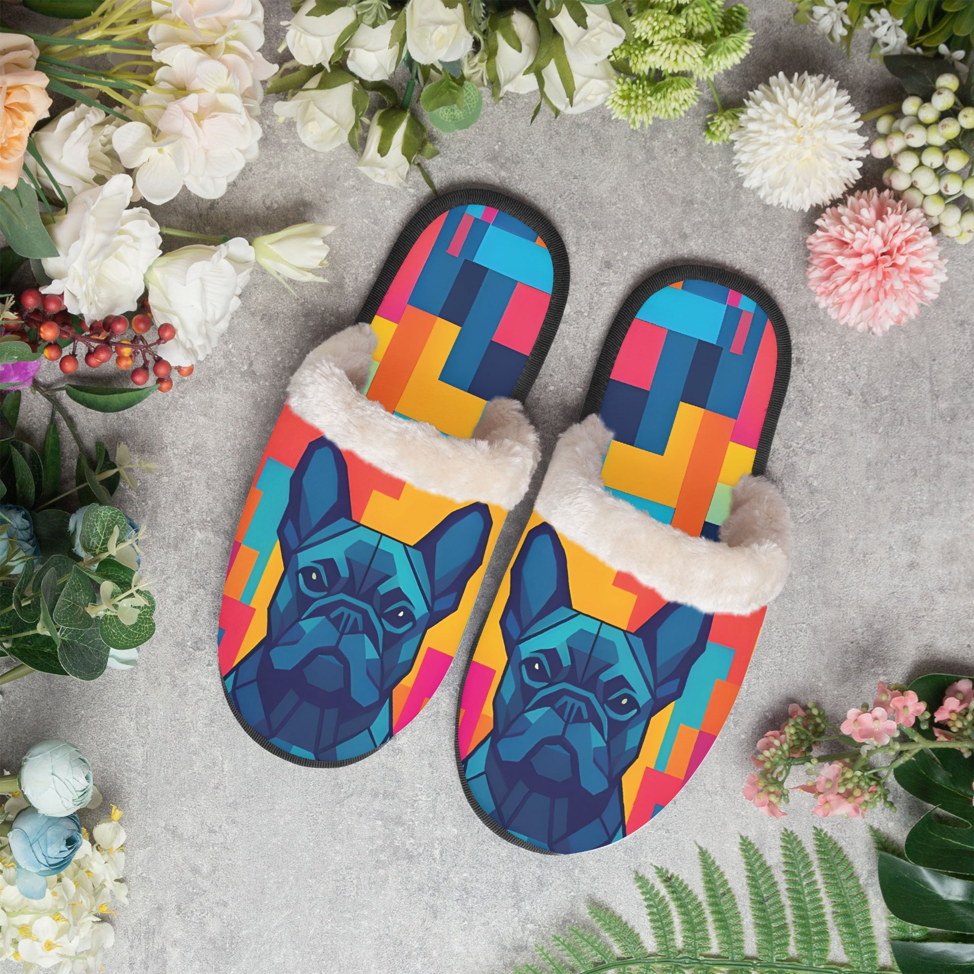 French Bulldog Molly Cozy Winter Slippers Cozy Paw Wear