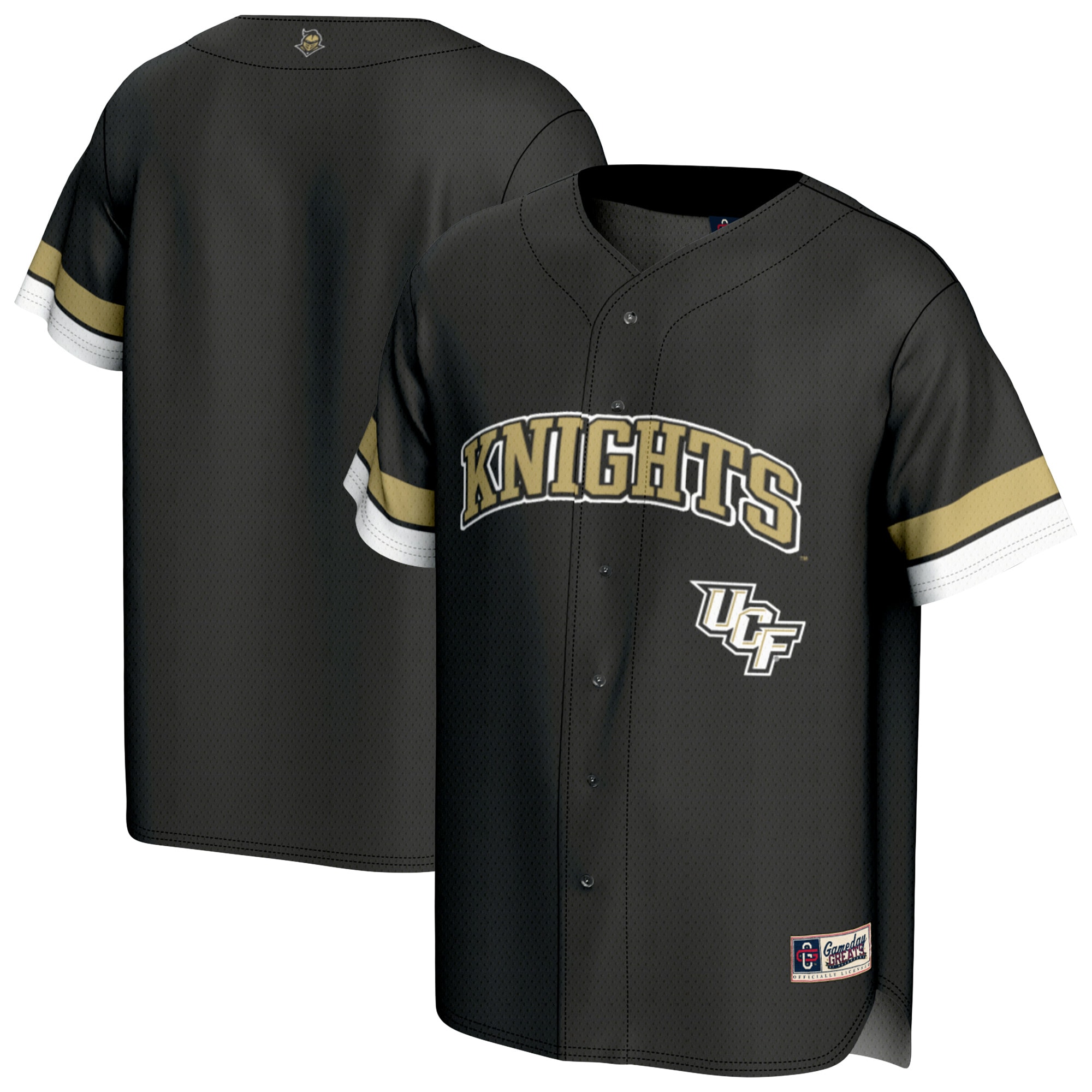 [NJP] UCF Knights GameDay Greats Unisex Spirit Baseball Jersey - Black