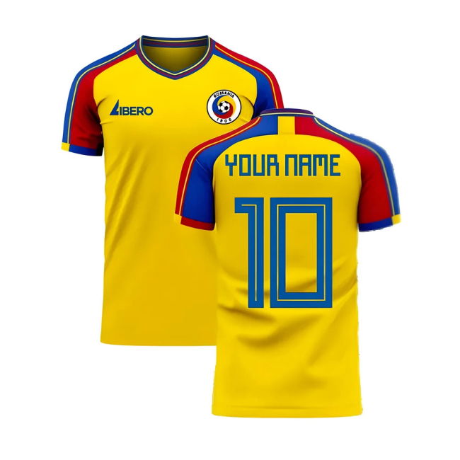 Romania 2025-2026 Home Concept Football Kit (Libero) (Your Name)