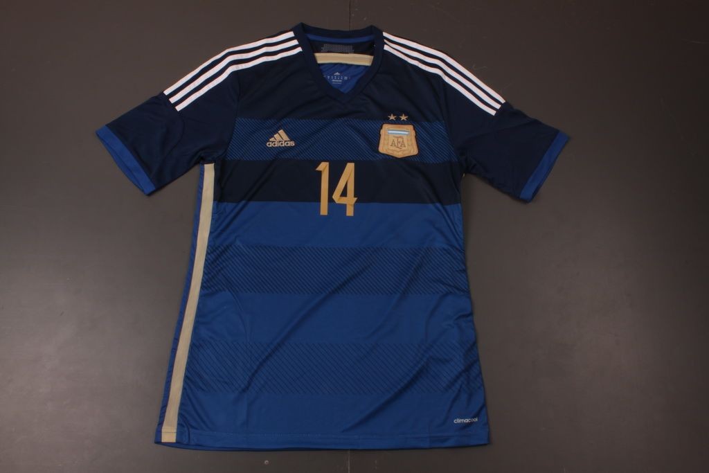 Premium Durable Argentina 1415 Away Soccer Shirt 14 MASCHERANO