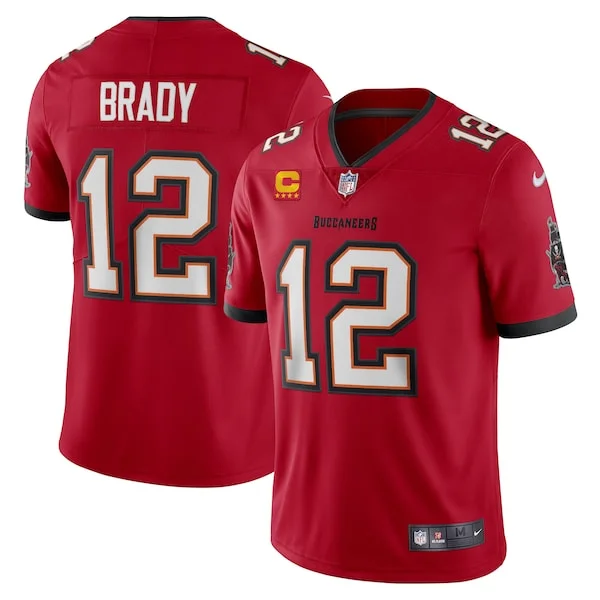 None Tom Brady Limited Jersey - Red | NFL Player Jersey | NFL Football