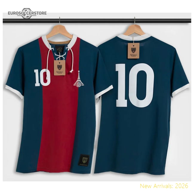 Trending Performance Paris Retro Football Shirt With Laces La Tour