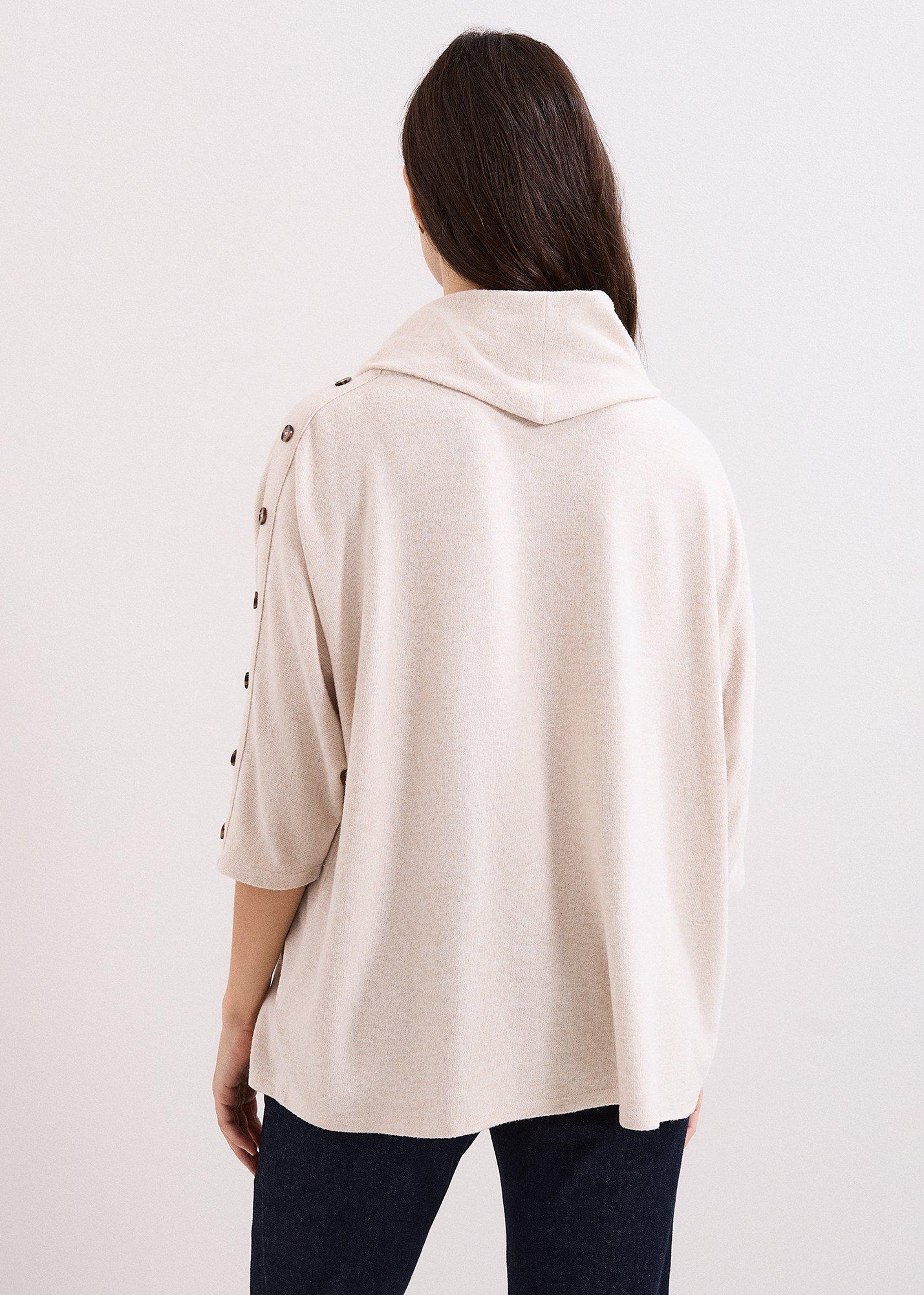 Toni Button Detail Snuggle Top