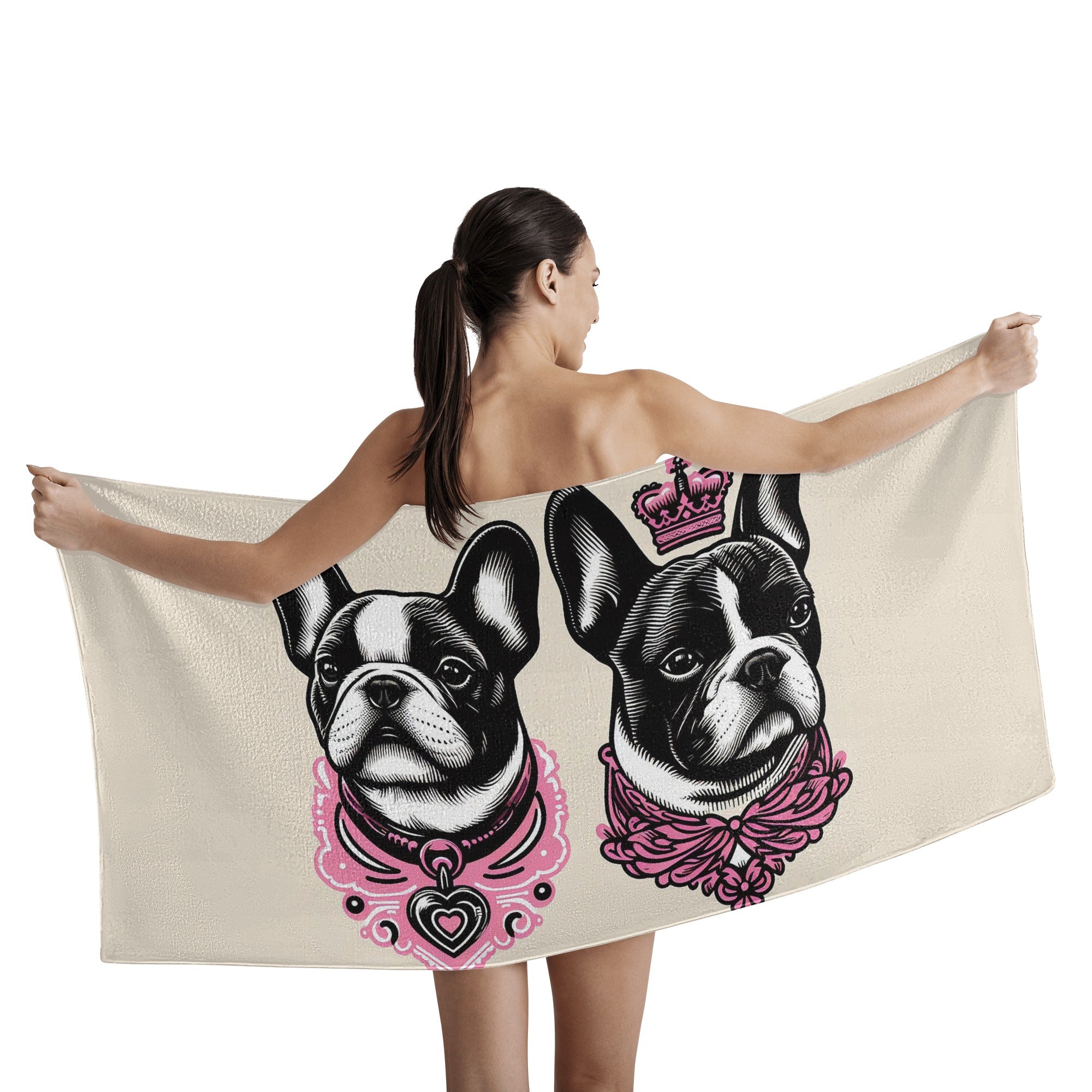 Mia - Frenchie Bath Towel For French Bulldogs | Non-slip Design