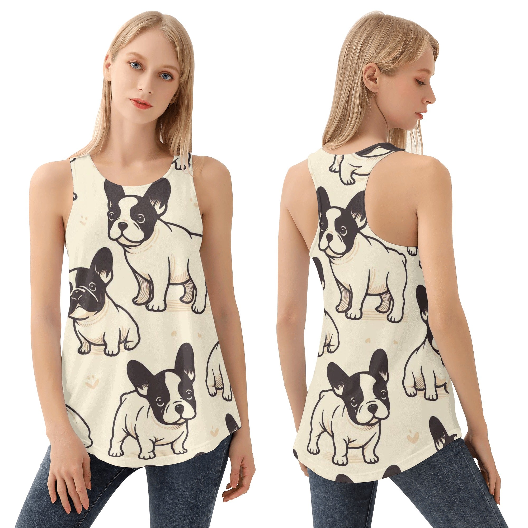 French Bulldog Lover Nala Women Tank Tops Everyday Casual Wear