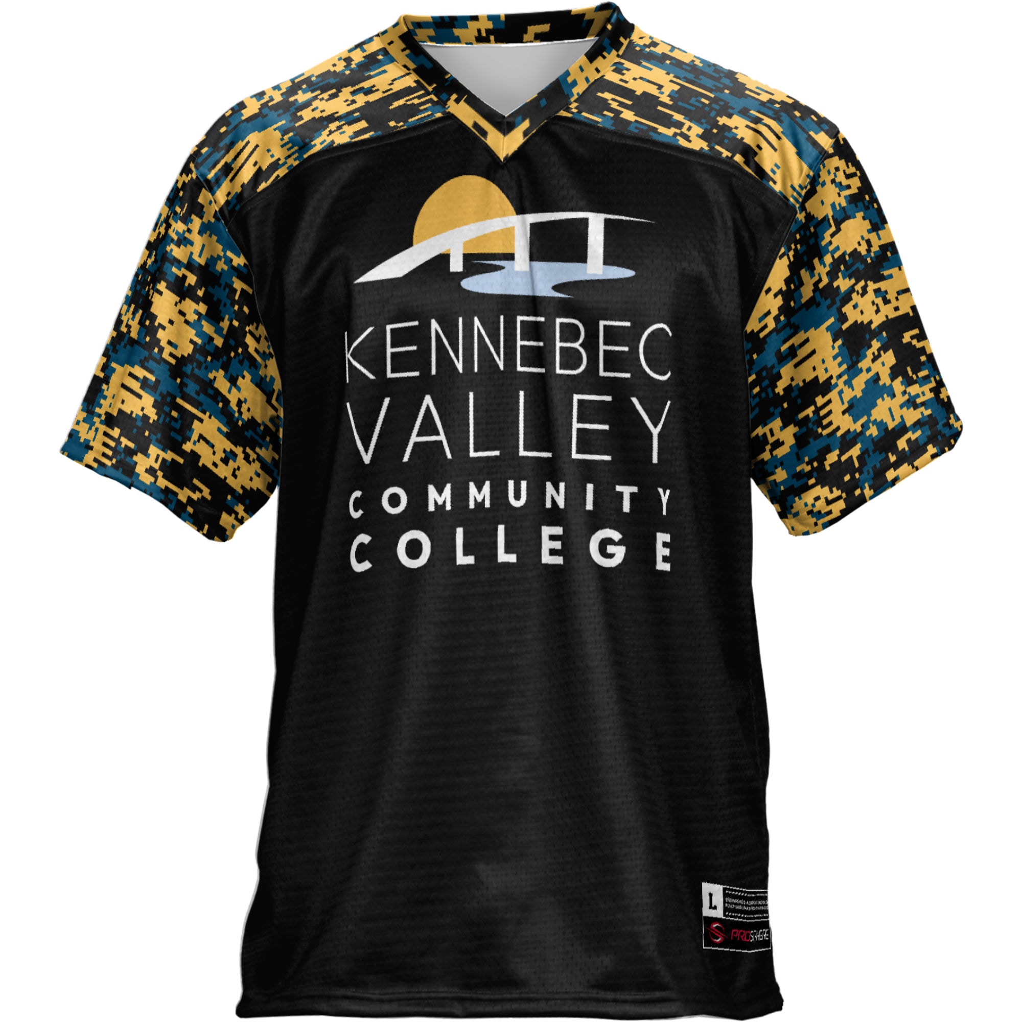 Kennebec Valley Community College GameDay Greats Youth 2026 Season Football Jersey - Black